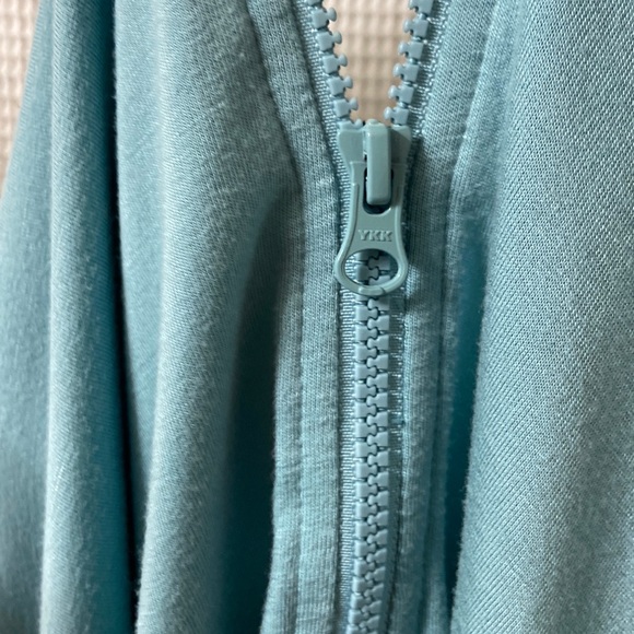 Women’s Three Dots relaxed fit cozy quarter zip Nile blue pullover. Sz medium - Picture 16 of 16